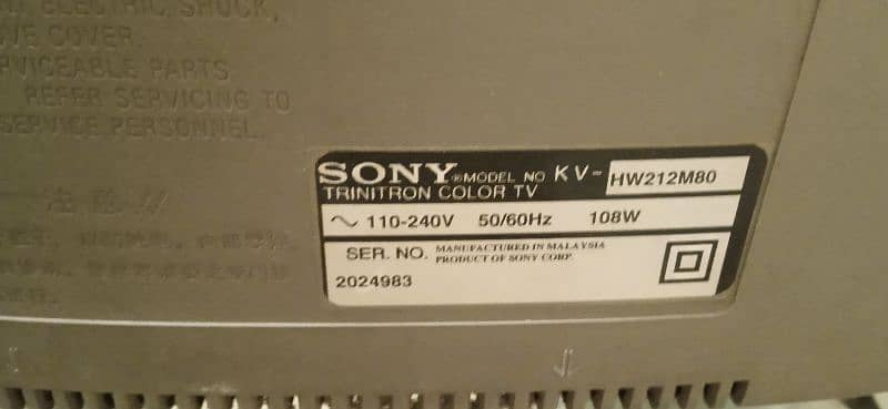 Sony TV for sale 1