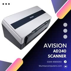 Avision AD240 40PPM Office Documents/Cards Scanner, 118″ Long Scanning