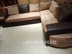 l shape corner sofa /used sofa /6 seater