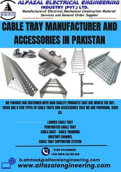 Cable Tray/ Manufacturer/in lahore/Uni struct channel/cable clamp