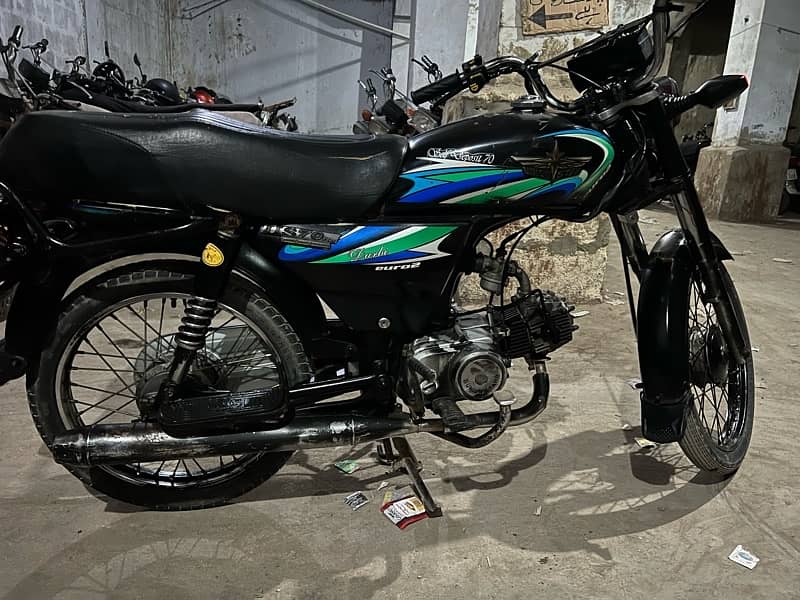 Union Star 70 cc Bike Black color 2