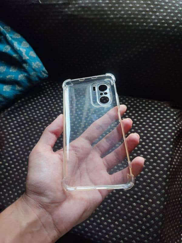 Poco F3 transparent case cover 1