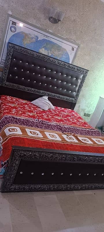 double bed with dressing for sale 1