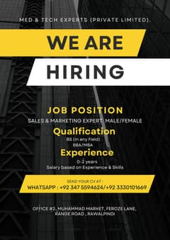 Sales & Marketting Expert (Female/Male)