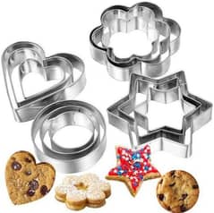 12 Pcs Set Stainless Steel Cookie Biscuit Fondant Cake Paste Cutter