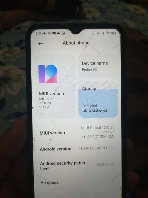 Redmi 9c 64gb 10/8  pta aprrove 2