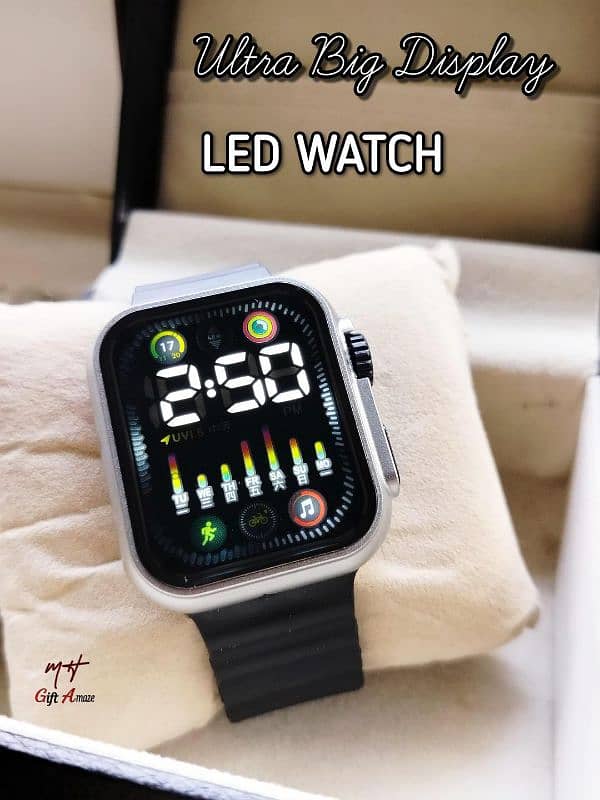 LED watch with big display 7