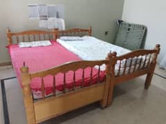 Dual Bed with mattress