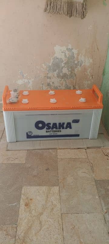 Osaka Battery used like new fresh condition 12v 140AH (23 Plates)HT230 0