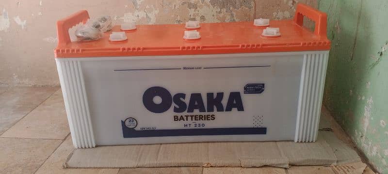 Osaka Battery used like new fresh condition 12v 140AH (23 Plates)HT230 1