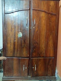 wooden wardrobe