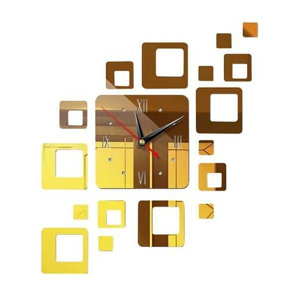 Squared Trendy Analogue Wall Clock 2