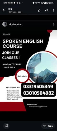 Spoken English Course/ Foreign Qualified Female Instructor