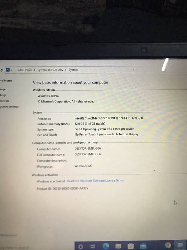 Dell Inspiron 3521 I3 3gen 7