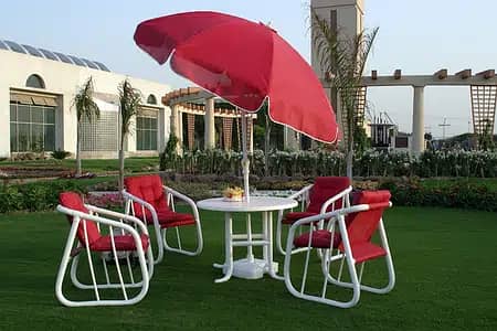 Garden and Lawn Outdoor Chairs, Patio Furniture PVC Plasic Fabric 0