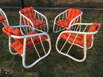 Garden and Lawn Outdoor Chairs, Patio Furniture PVC Plasic Fabric 1