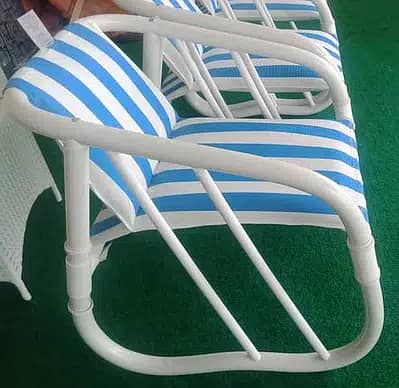 Garden and Lawn Outdoor Chairs, Patio Furniture PVC Plasic Fabric 8