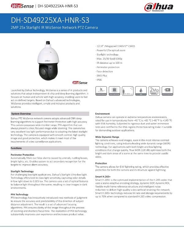 Dahua ip PTZ Network Camera 25x zoom 9