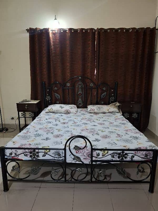 heavy wrought iron bed set for sale 1