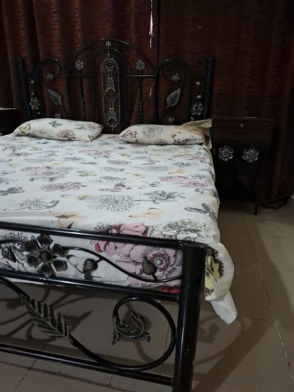 heavy wrought iron bed set for sale 3