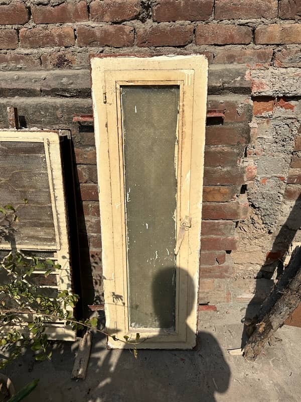 5 Iron Windows and 1 Iron Door in Good Condition 4