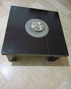 center table with mirror