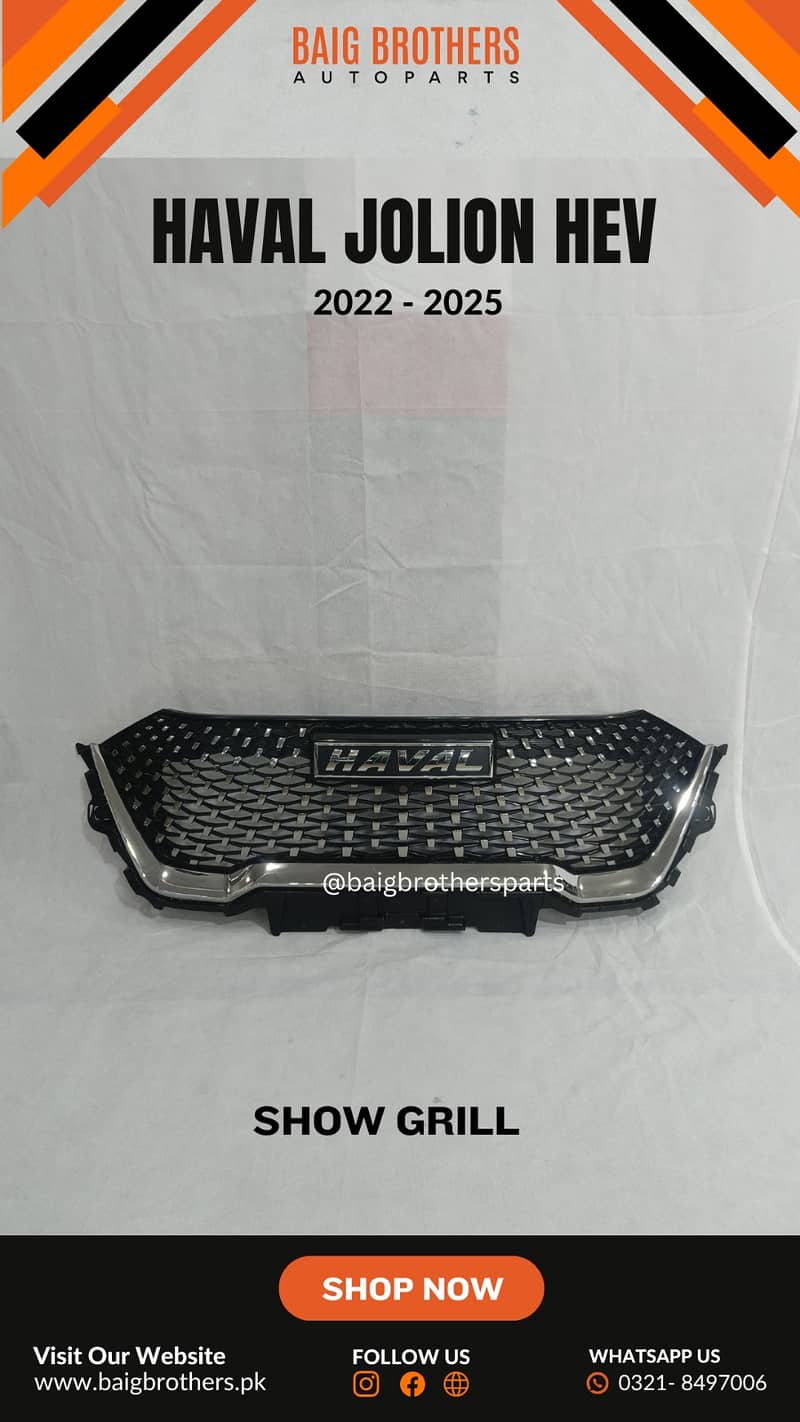 Honda Civic City Sportage Picanto MG HS H6 Headlight Bonnet Grill Doo 19