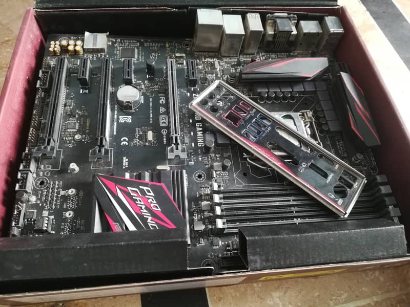 Asus Z170 Pro Gaming board with (box & Accessories) Processor, Ram 1