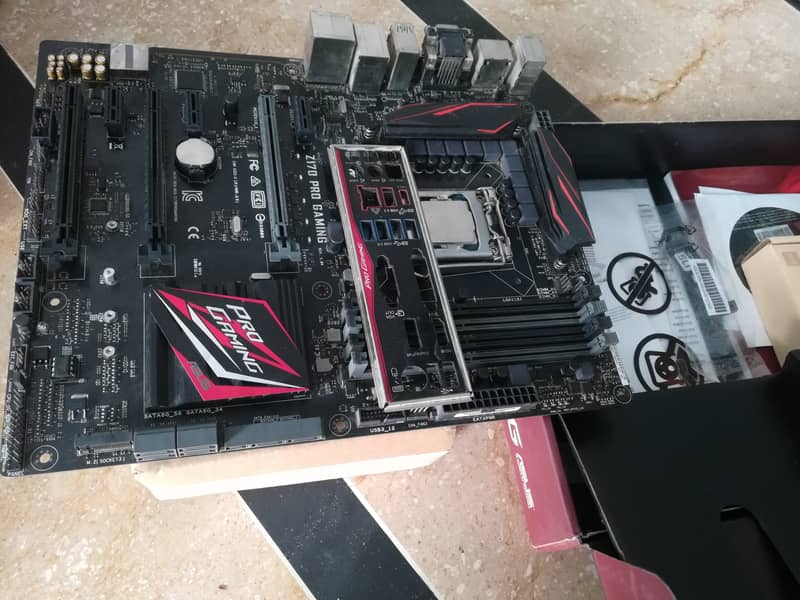 Asus Z170 Pro Gaming board with (box & Accessories) Processor, Ram 2