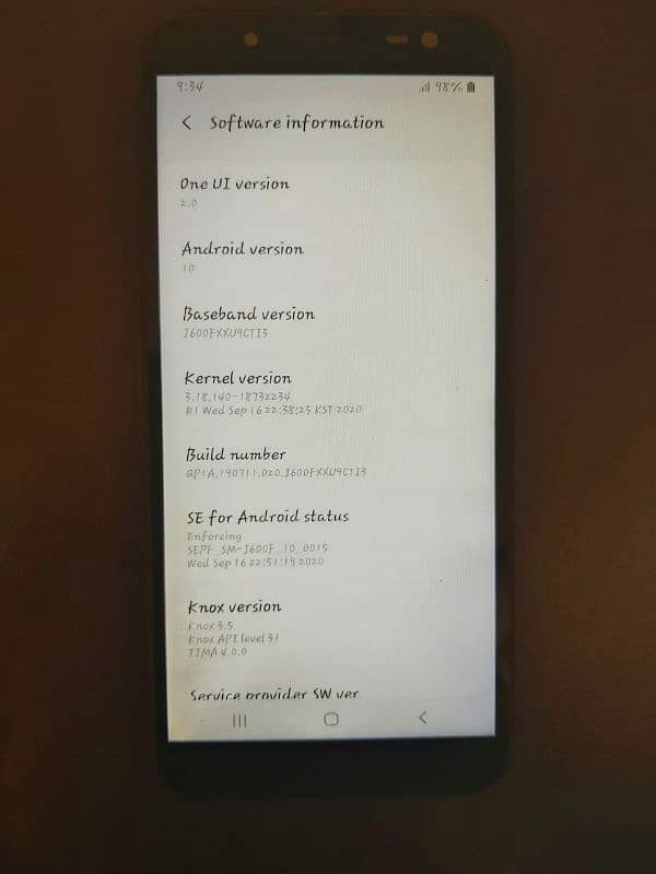 Samsung Galaxy j6 with Fingerprint PTA Approved 7
