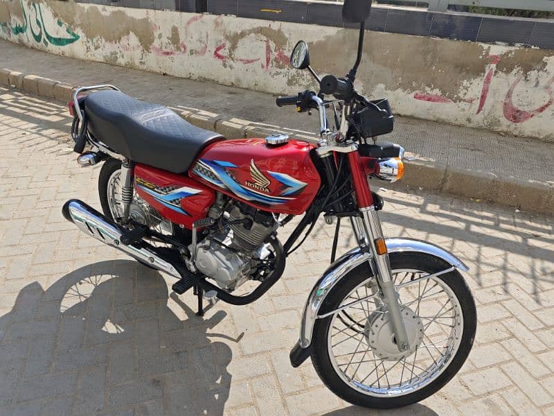 scratch less Honda CG 125 Red Invoice 2024 Registered 2024 Serial 77 2