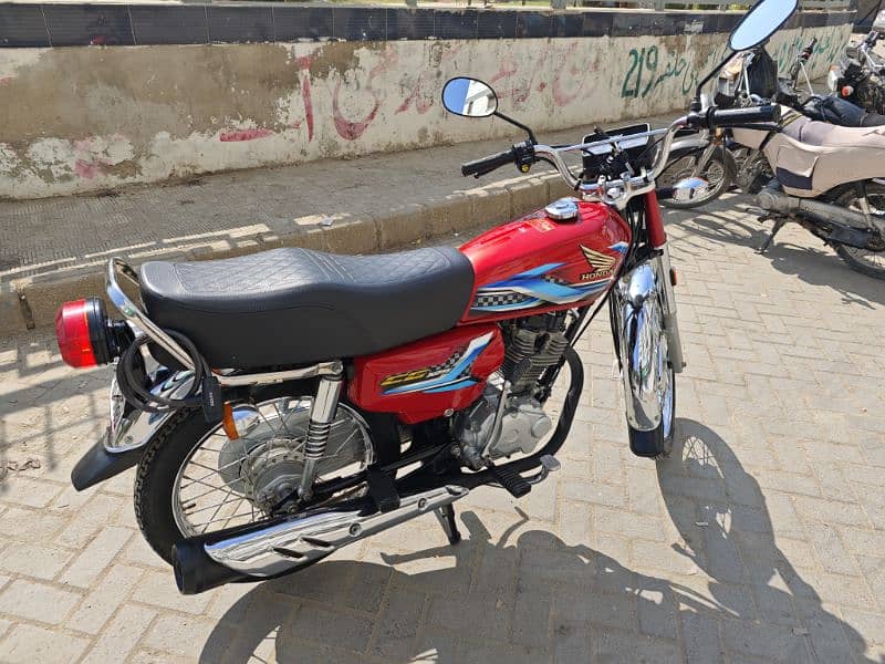 scratch less Honda CG 125 Red Invoice 2024 Registered 2024 Serial 77 3