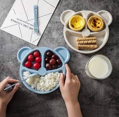 bear food plate pack of 4