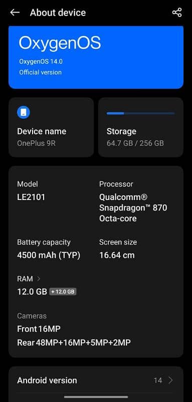 OnePlus 9r 1