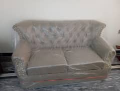 pure leather sofa with  dry olive color