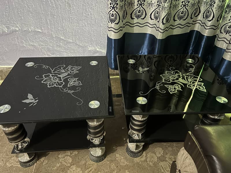 2 Glass Tables for sale . 2