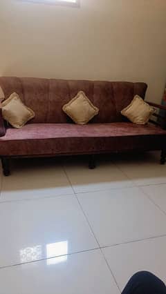 5 Seater Sofa with small almirah in very good condition 0