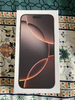 iPhone 16 Pro Max Desert Titanium 256GB Box Packed 0