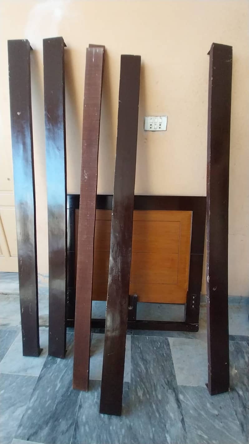 Single Wooden Bed with Mattress 2