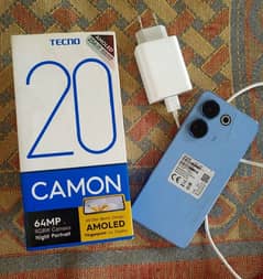 Techno cammon 20 box + charger warranty