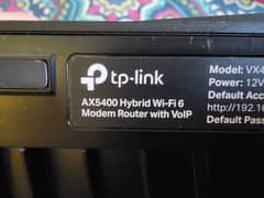 Wifi 6 AX 5400 TP Link 0