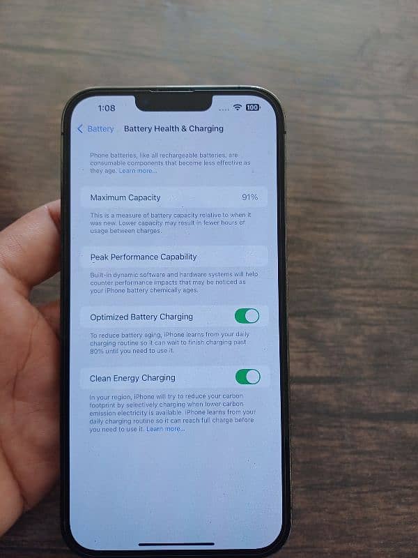 iphone 13 PRo MaX/128Gp/JV Health 91% 4