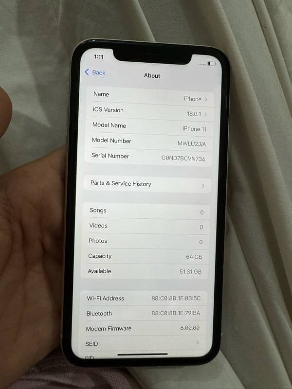 Iphone 11 non pta factory unlock/ sim working with box 12