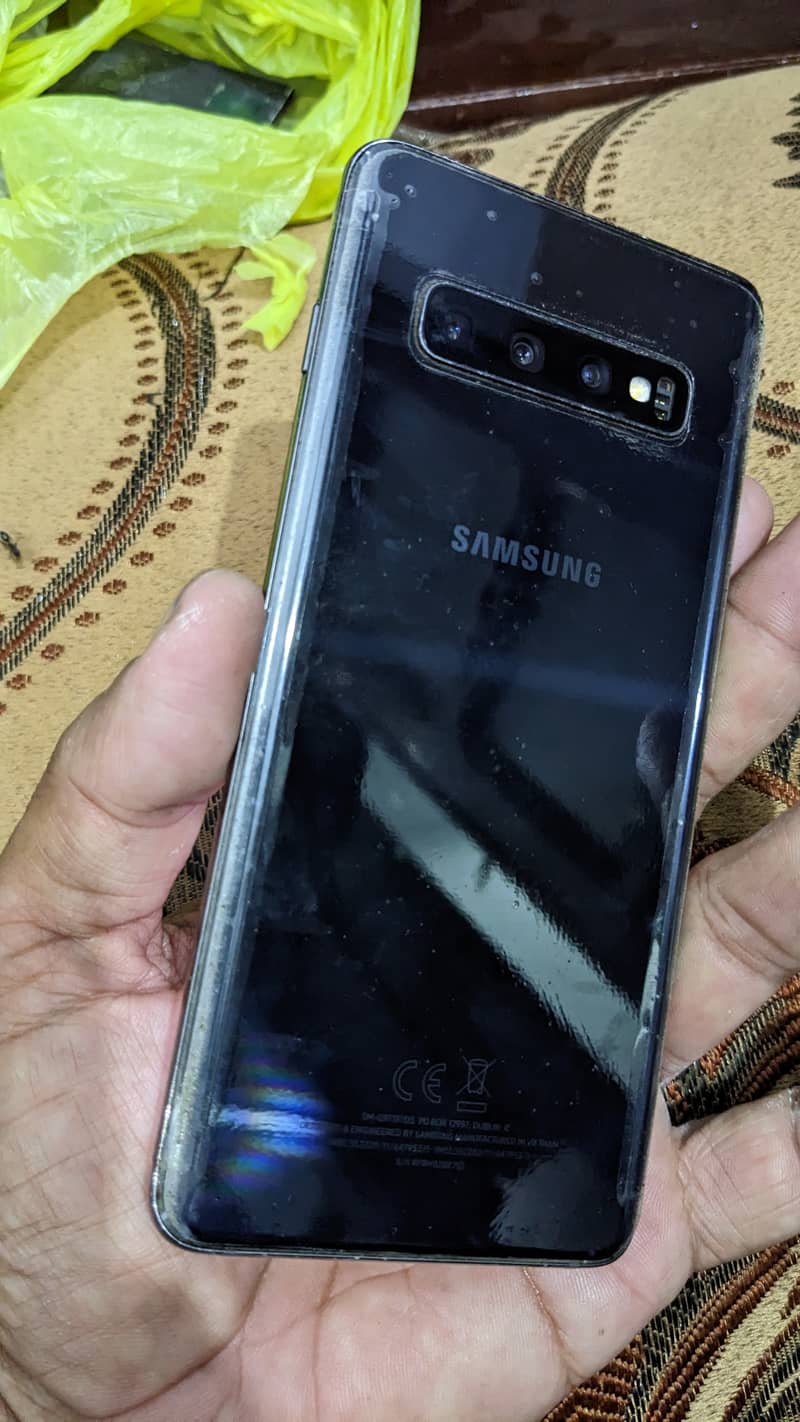 Samsung s10 8/128 patch aprov glass crack but working properly 6