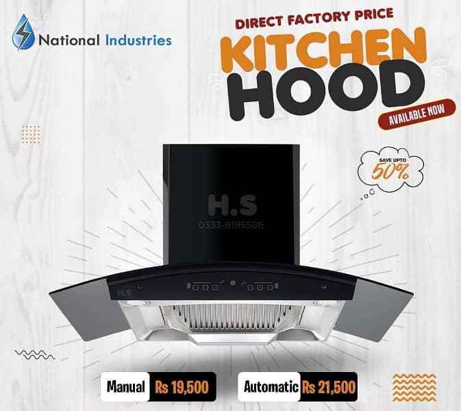 IMPORTED AIR HOOD CHIMNEY FAN 24, 27, 29, 32, 34 ALL SIZE 03044767637 0