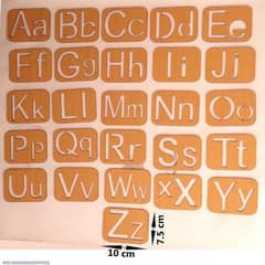 Wood alphabet pack of 26