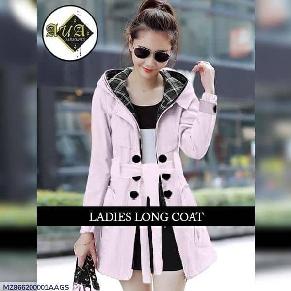 fleece plain coat 1