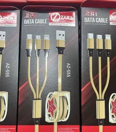 3 In 1 Fast Charging Cable Cord.