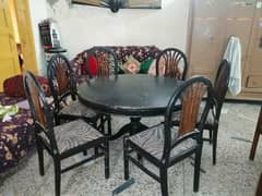 Dining table with 6 chairs 0