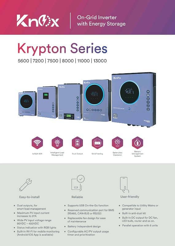 Knox Krypton 8KW PV11000 Max II Solar Hybrid Inverter 1